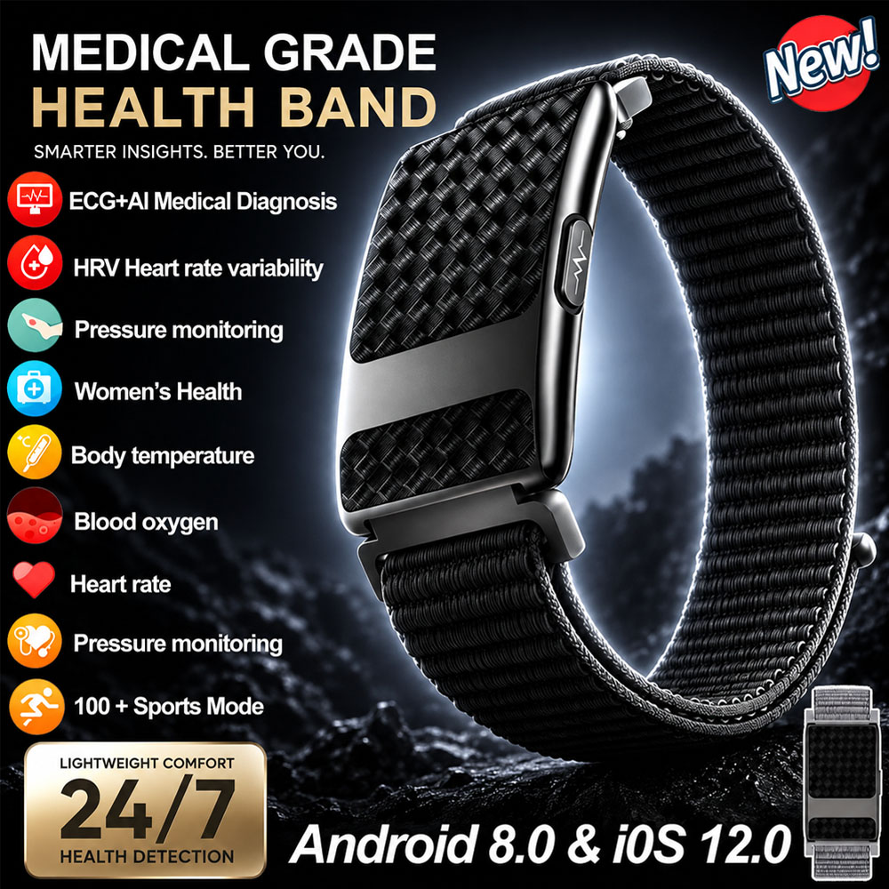 Fall Detection Watch - 2026 Nieuwe GPS Traject AI Gezondheidsarmband