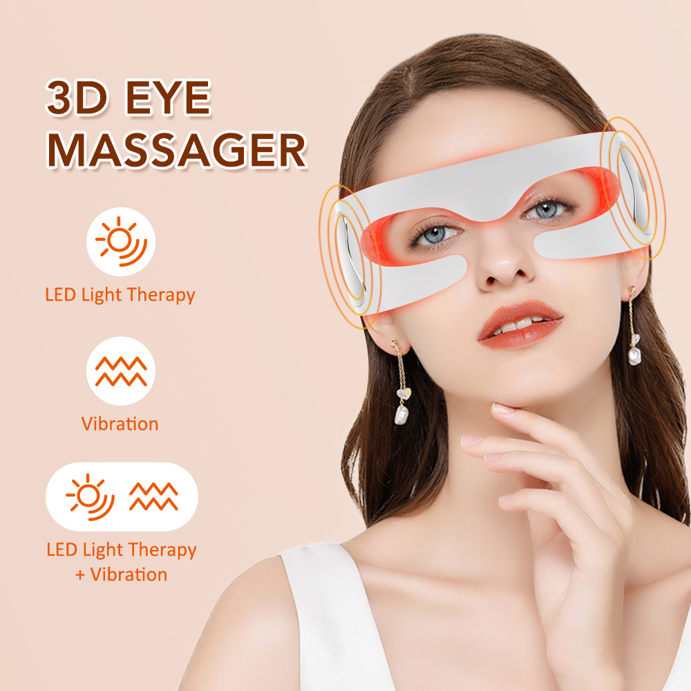 Light Therapy Glasses - Elektrische oogmassager Anti-rimpel Veroudering Oogzorg Schoonheidstool