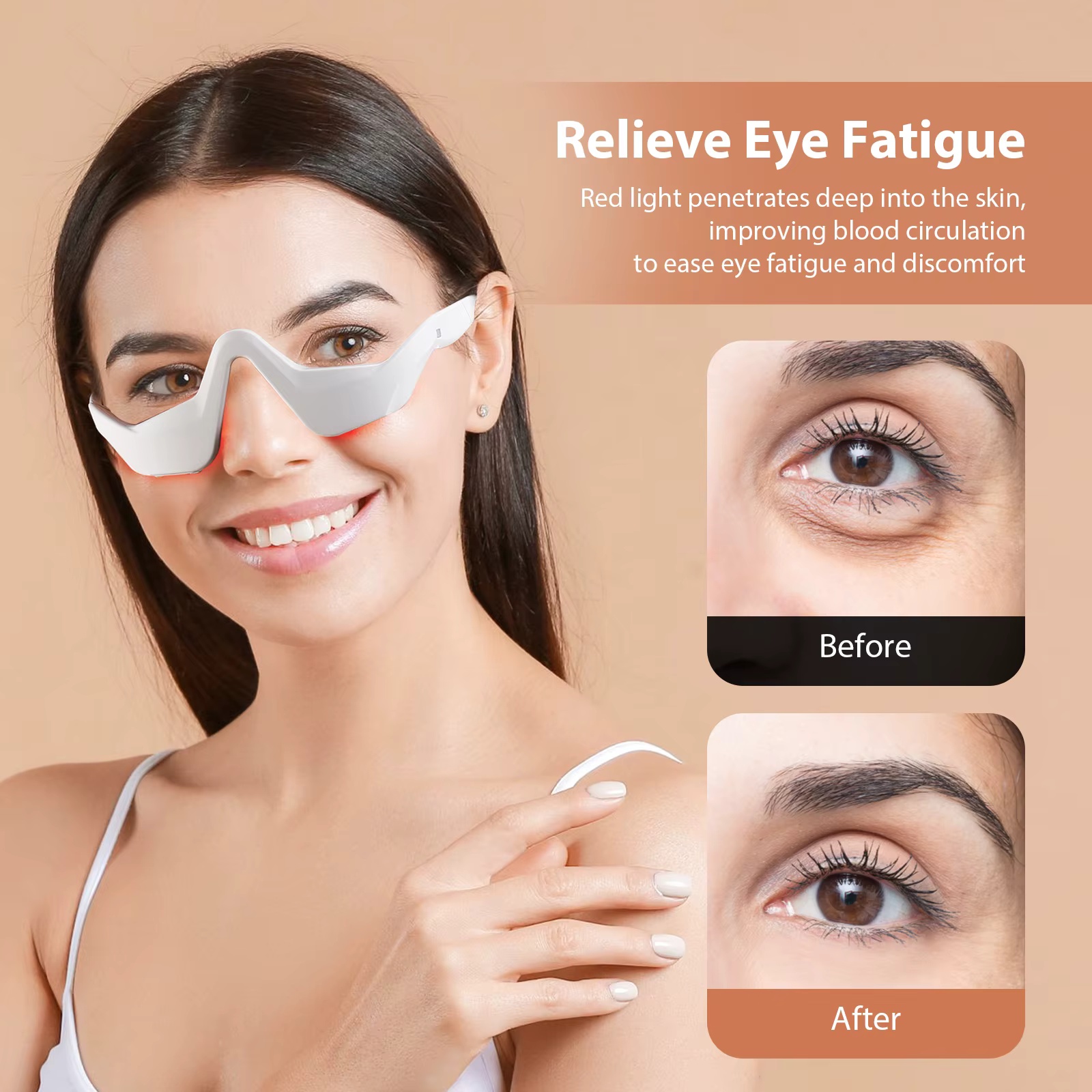 EMS Rood Licht Oogmassagebril  - Light Therapy Glasses recensie en prijs