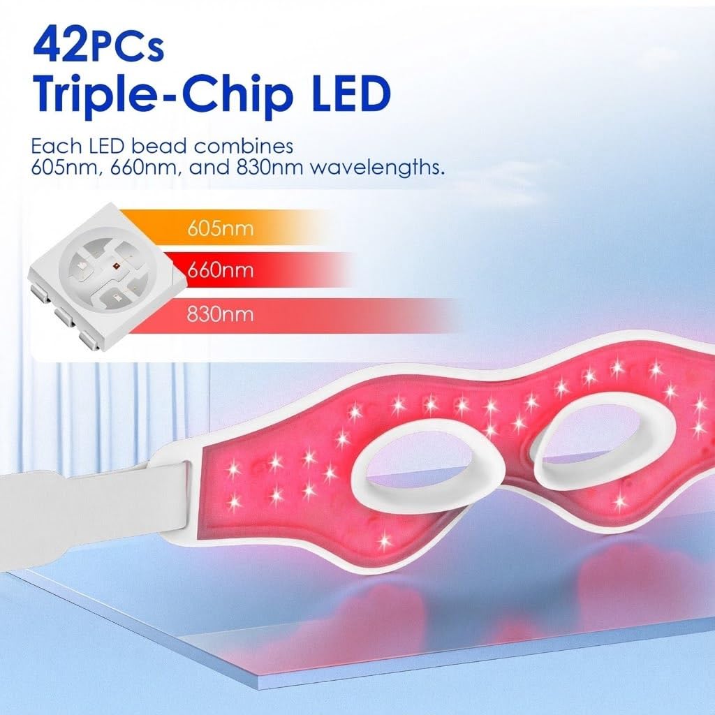 3D Rood Licht EMS Oogmassager  - Light Therapy Glasses recensie en prijs